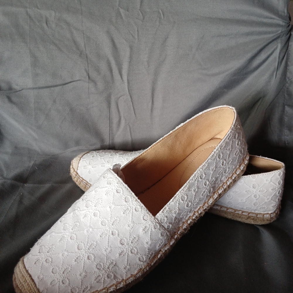 Talbots Cream Espadrille Flats